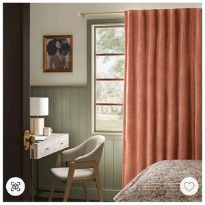 50"x84" Threshold Blackout Chenille Curtain Pair
